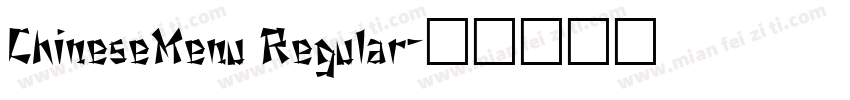 ChineseMenu Regular字体转换
